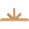 Ekena Millwork Saratoga Timber Gable Bracket, Western Red Cedar, 48"W x 30"H x 3 1/2"D x 3 1/2"F, 15/12 Pitch GBW048X30X0404SAR00SWR - alternate 5
